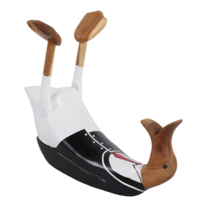 Portabottiglie a forma di anatra ubriaca, scultura in legno per decorare casa, bagno, ufficio - Product Image 3