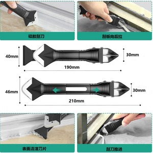 Multi Functional Silicone Caulk Scraper Metal Blade Tool For Auto Repair And Sealant Removal - Product Image 5