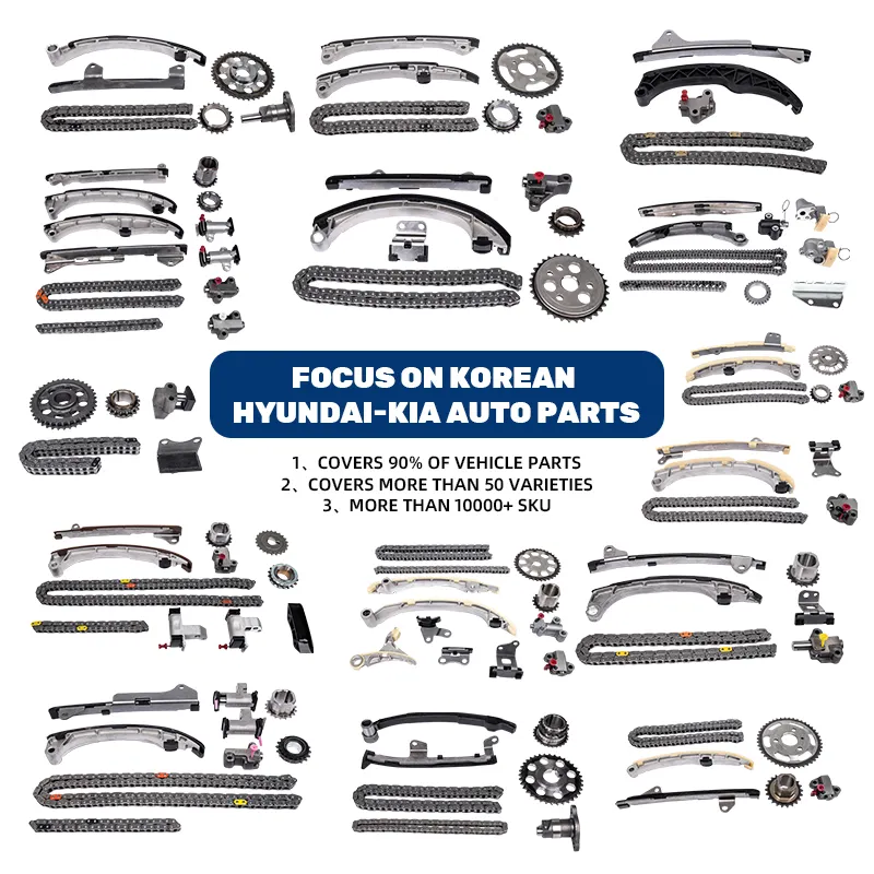 KINGSTEEL Korean Auto Parts Engine Timing Chain Kit For Hyundai Accent Tucson I10 I30 IX35 2.0l g4gc Genesis Elantra 24410-25001