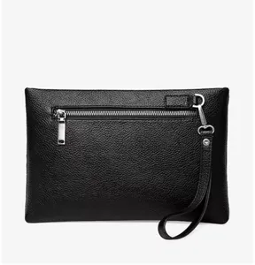 China Big Factory Good Price Fashion mens slim purse wallet leather envelope clutch bag crocodile skin pu leather clutch bag
