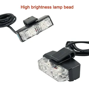 8 LED Emergency Warning Strobe Lights Deck Grille LED Strobe Flashing Lights Car Truck 12V 24V Car Side Maker Light