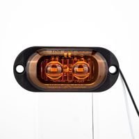 Systèmes d'éclairage automobile, feux latéraux à LED pour camions et remorques, 12-24V, ABS+PC, feux d'avertissement rouges/jaunes/blancs pour