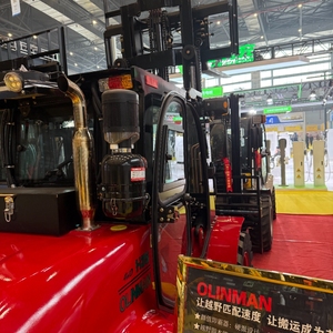 Excellent condition Brand New 3.5 3 5 Ton OLINMAN Forklift 4WD off-road forklift Diesel Lifting <b>Machine</b> Made in China - Product Image 2