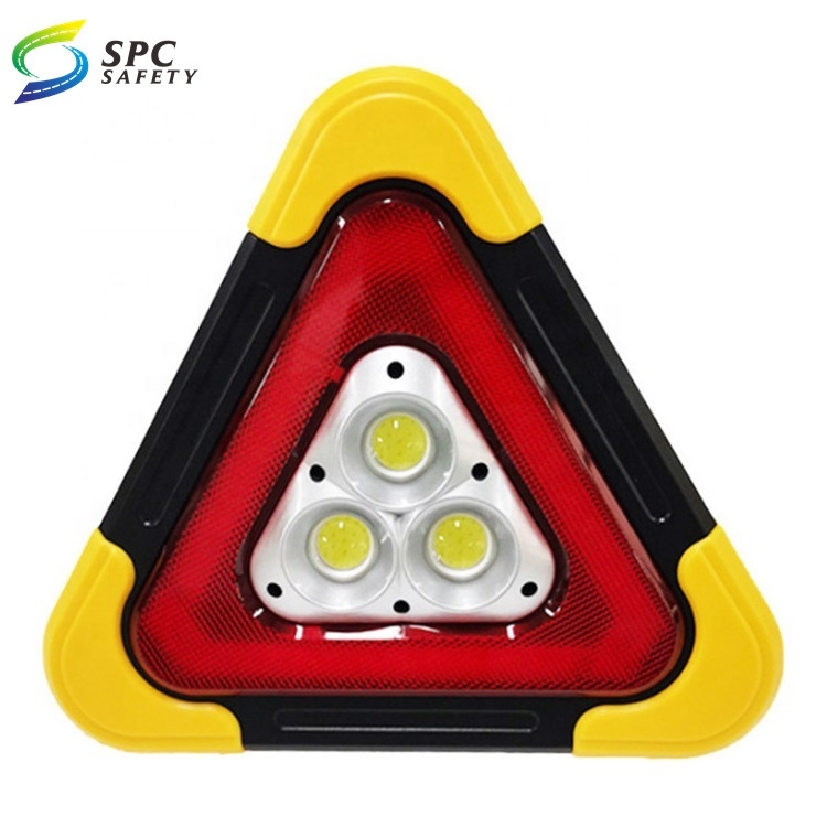 3 Triangoli Riflettenti Di Emergenza Per Auto - Omologati, Rossi, 43cm - Sicurezza Stradale