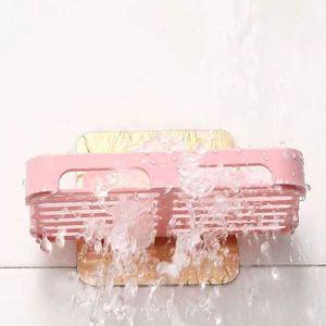 Nouvelle étagère murale créative pour salle de bain et chevet, support de savon et de téléphone portable, sans perçage, accessoire de rangement - Product Image 4