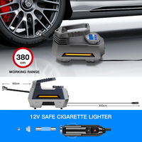 Gonfleur de pneus filaire robuste 19 mm, modèle haut de gamme, 150 PSI, 12 V, écran numérique, matériau ABS, moniteur de pression des pneus