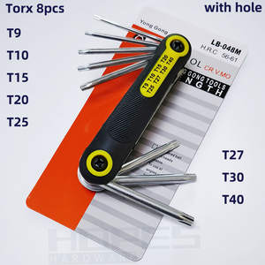 Pocketable Folded 8pcs Hex Allen <strong>Torx</strong> Phillips Slot Key <strong>Set</strong> <strong>Wrench</strong> Spanner Popular Assembly Repair Hand Tools Kit <strong>Wrench</strong> - Product Image 3