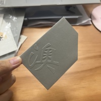 Kartu Nama Bisnis Mewah Berkualitas Tinggi dengan Embos Foil Emas Desain Kustom Anda Sendiri Kartu Ucapan Terima Kasih untuk Printer Usaha Kecil
