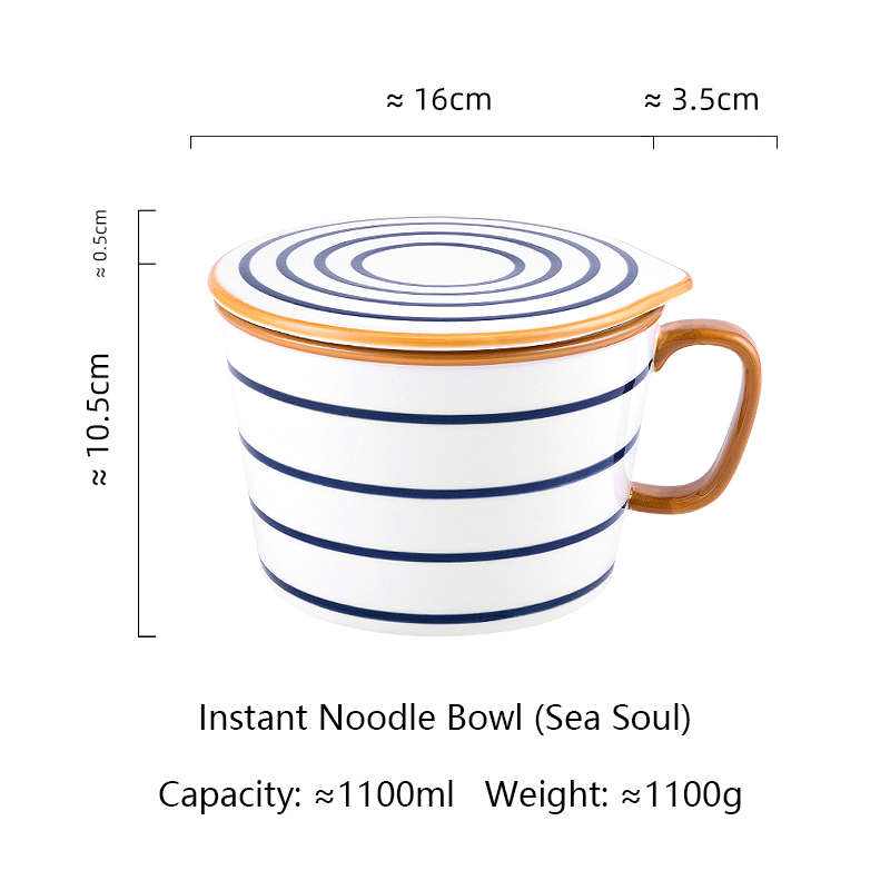 Ciotola di Noodle istantanea (anima del mare)