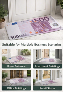 Tapis de bain antidérapant en diatomite super absorbant, motif dollar fantaisie, écologique, style européen, fin, pour la maison et l'hôtel, facile à utiliser - Product Image 6