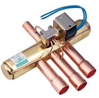 Valve de climatiseur, Valve d'inversion à 4 voies avec bobine