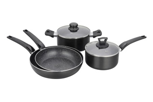 2020 Venta caliente Cocina de <span class=keywords><strong>Inducción</strong></span> <span class=keywords><strong>ollas</strong></span> Woks de aluminio olla de cocina antiadherente juegos de utensilios de cocina - Product Image 2
