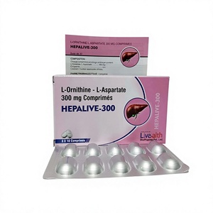 L-Ornitina L-Aspartato 300 mg Tabletas Suministro a Granel Cuidado de la Salud Calidad de Exportación LIVEALTH BIOPHARMA - Product Image 1