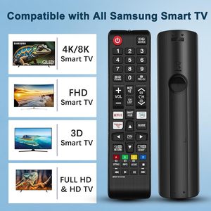 Télécommande universelle pour téléviseur <span class=keywords><strong>Samsung</strong></span> avec boutons Netflix, Prime Video et Rakute <span class=keywords><strong>TV</strong></span> - Code fixe, portée de 10 m, Smart <span class=keywords><strong>TV</strong></span> LED LCD - Product Image 2
