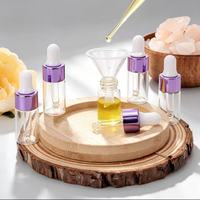 Tubo de Muestra de Vidrio Vacío de 2ml, 3ml, 5ml con Tapón de Silicona para Suero Cosmético, Gotas para Ojos, Aceite Esencial, Perfume