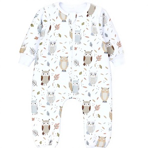 Combinaison pour bébé à manches longues avec fermeture éclair, 100% coton, motif de dessin animé, de haute qualité, printemps automne, mignonne, pour nouveau-né - Product Image 3