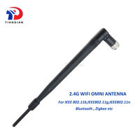 Antena de goma de alta ganancia de comunicación inalámbrica OEM ODM 9dBi 2,4G macho de G WiFi