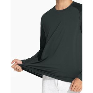 เสื้อออกกำลังกายแขนยาวคอกลมสำหรับผู้ชาย FOXA น้ำหนักเบา แห้งเร็ว ทรงหลวม - Product Image 4