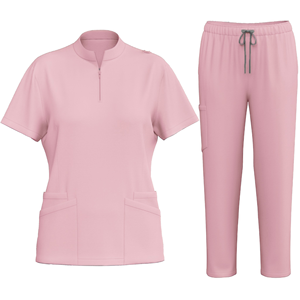 Novedades HNANG Uniforme Médico para Mujer, Conjunto de Uniforme Quirúrgico de Tela Tejida con Spandex/Poliéster para Uso Hospitalario - Product Image 5