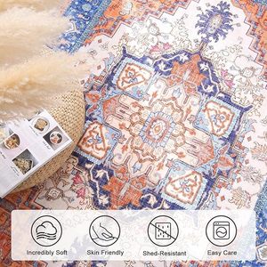 <span class=keywords><strong>Tappeto</strong></span> Super Morbido in Finto Cashmere per Soggiorno, <span class=keywords><strong>Lavabile</strong></span> in Lavatrice, con Base Antiscivolo in Poliestere e Lana - Product Image 4