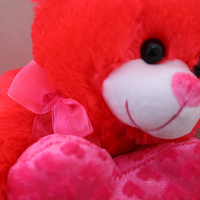 Doux amour ours en peluche tenant coeur peluche peluche peluche Teddy Saint Valentin amant petite amie cadeau