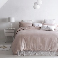 Ensemble de literie certifié 300TC Tencel Draps de lit eucalyptus Ensemble de housse de couette de luxe Linge de lit