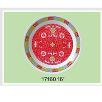 Dîner de fête d'arbre de Noël et assiettes à Dessert Vaisselle pour les fêtes de Noël Célébrations de vacances Assiette ronde en mélamine
