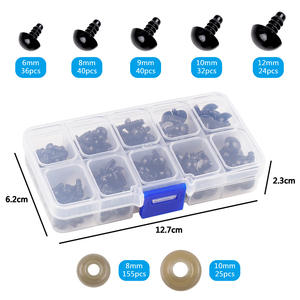 <span class=keywords><strong>Yeux</strong></span> <span class=keywords><strong>de</strong></span> <span class=keywords><strong>sécurité</strong></span> en plastique 6-20 mm noirs pour artisanat, poupées, bijoux DIY, accessoires <span class=keywords><strong>de</strong></span> poupées, accessoires pour jouets en peluche pour enfants - Product Image 2
