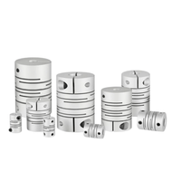 Accouplement rigide en alliage d'aluminium pour disques et arbres parallèles ; Connecteur rainuré pour bobinage de servomoteur avec diamètre de trou de 10 mm