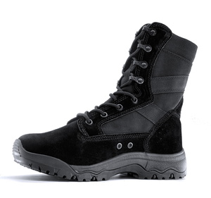 Botas de Desierto DFF02 de Cuero Vacuno Negro, Botas de Entrenamiento para Selva y Bosque - Product Image 5