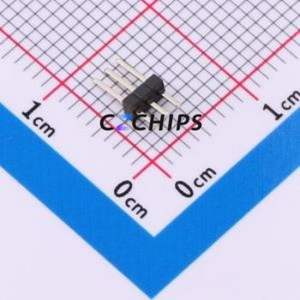 BX-PZ1.27-1-3PZZ Pin Header Through hole Component (THT),P=1.27mm Connector 1x3P 1.27mm Pin Header Through Hole - Product Image 2