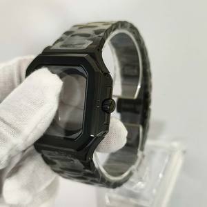 SANTOS <span class=keywords><strong>DE</strong></span> pour <span class=keywords><strong>CARTIER</strong></span> Style 42mm carré en acier inoxydable avec verre saphir pour boîtier <span class=keywords><strong>de</strong></span> <span class=keywords><strong>montre</strong></span> à mouvement japonais NH35/NH36 - Product Image 2