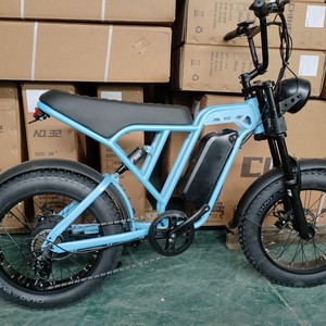 <span class=keywords><strong>Vélo</strong></span> <span class=keywords><strong>Électrique</strong></span> Hybride Urbain Tout-Terrain 250W 48V avec Pneus Larges 20 <span class=keywords><strong>Pouces</strong></span>, Moteur Arrière 7 Vitesses, Batterie Lithium et <span class=keywords><strong>Porte</strong></span>-Bagages Arrière – Modèle Tendance - Product Image 2