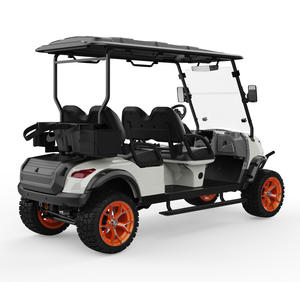 Voiture de golf à batterie au lithium personnalisable 4 places Légère Écologique avec port de charge USB et pneus antidérapants - Product Image 2