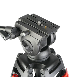 Trépied Appareil Photo et Vidéo Meilleure Vente, 1,8 Mètre, Portable avec Tête Fluide <span class=keywords><strong>pour</strong></span> Film, Télévision et Diffusion en Direct - Product Image 2