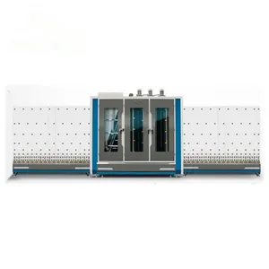 High Quality Soft Brushes Cleaning Air Knives Dryer Vertical Glass Washer Machine Automatic
