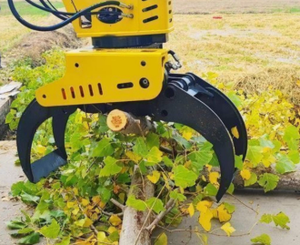 Cakar pohon lampiran mesin hutan ekskavator dengan silinder penjepit <span class=keywords><strong>Grapple</strong></span> gergaji pemotong kayu - Product Image 4