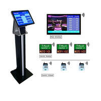 Système de gestion de file d'attente intelligent Qmatic avec kiosque et contrôleurs, écran LCD LED et appelant de tickets