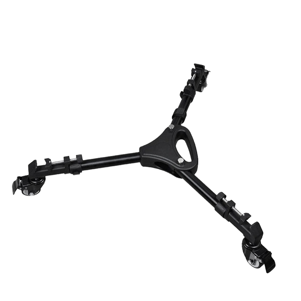 Hot Selling Jingmei High-quality Aluminium Alloy Professional Camera Tripod Foot Wheel Pulley Base Waterproof Portable Load 15KG