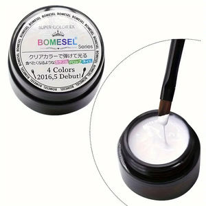 สีเจลทาเล็บ Hema Tpo Free Nail Gel Color OEM ปราศจากการทดลองกับสัตว์ คอลเลคชั่นเจลขัดเงาแบบเต็มสี ล้างออกได้ ติดทนนาน ยูวีเจล 8 มล. - Product Image 6