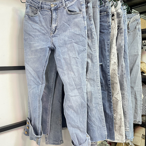 Direct usine denim jean blanc seconde main hiver mode design bas prix pour <span class=keywords><strong>stock</strong></span> de gros - Product Image 4