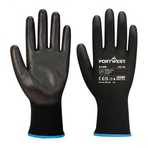 PORTWEST - A195K8RS Guante negro de poliuretano con pantalla táctil-GUANTES EAN 5036108381173 - Product Image 1