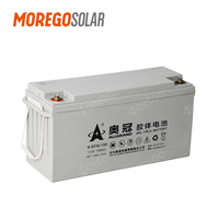 Batterie solaire gel Allgrand en promotion, longue durée de vie, 12V 50Ah 100Ah 150Ah 200Ah 250Ah pour système d'énergie solaire