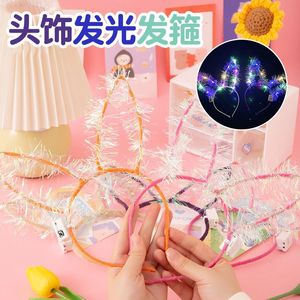 Glowing Headband With Sequins And <b>Led</b> <b>Lights</b> For Party Children 4-6 Years Old Plastic Material - Product Image 5