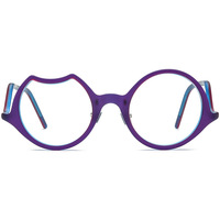 19285 Vente en gros de montures de lunettes rondes en acétate de haute qualité, style tendance unisexe, montures optiques givrées à bordure complète, logo personnalisé OEM