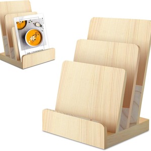 Wooden menu <b>shelf</b> for restaurant <b>desktops</b>, menu cards, booklets, and home office document storage. - Product Image 1