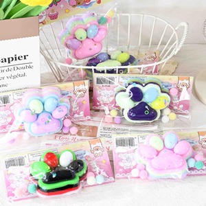 New Arrival Wholesale TPR Rainbow Cat Paw Unique Taba <b>Squishy</b> Gift Slow Rebound Toy Hamster Cat Claw Pinch Squeeze Toy Gift - Product Image 3