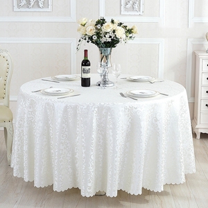 Manteles Redondos de Jacquard de Poliéster al por Mayor para Bodas, Hoteles, Restaurantes, Banquetes, Decoración Personalizada, Cubiertas para Mesas Redondas - Product Image 2