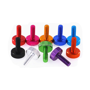Colorful Knurled Head Thumb Screw Anodizing Aluminum Alloy M3M4M5M6 Thumb Screw For Computer Case