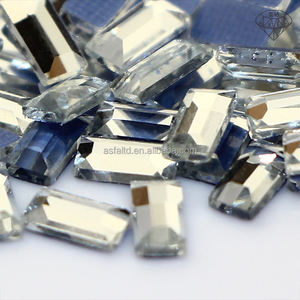 ASFA01 Strass thermocollants rectangulaires 2,5*5 MM pour machine à thermocoller, pour la décoration de vêtements - Product Image 5